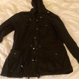 Full zip ‘army’ style black jacket